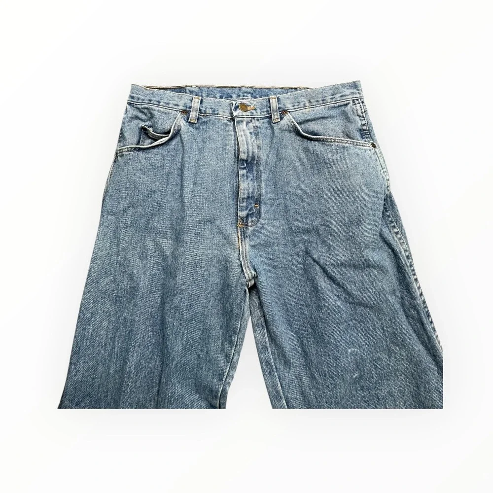 Wrangler Jeans Mens 32x31 Blue Straight Leg Denim High Rise‎ Classic 5-Pocket